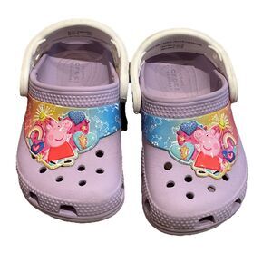 Crocs Peppa Pig Lavender Clog Shoes Toddler Size C7 207915